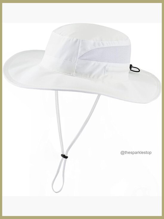 UPF 50+ Sun Hat Wide Brim Bucket Hat Polyester Outdoor Hiking Beach main image 5
